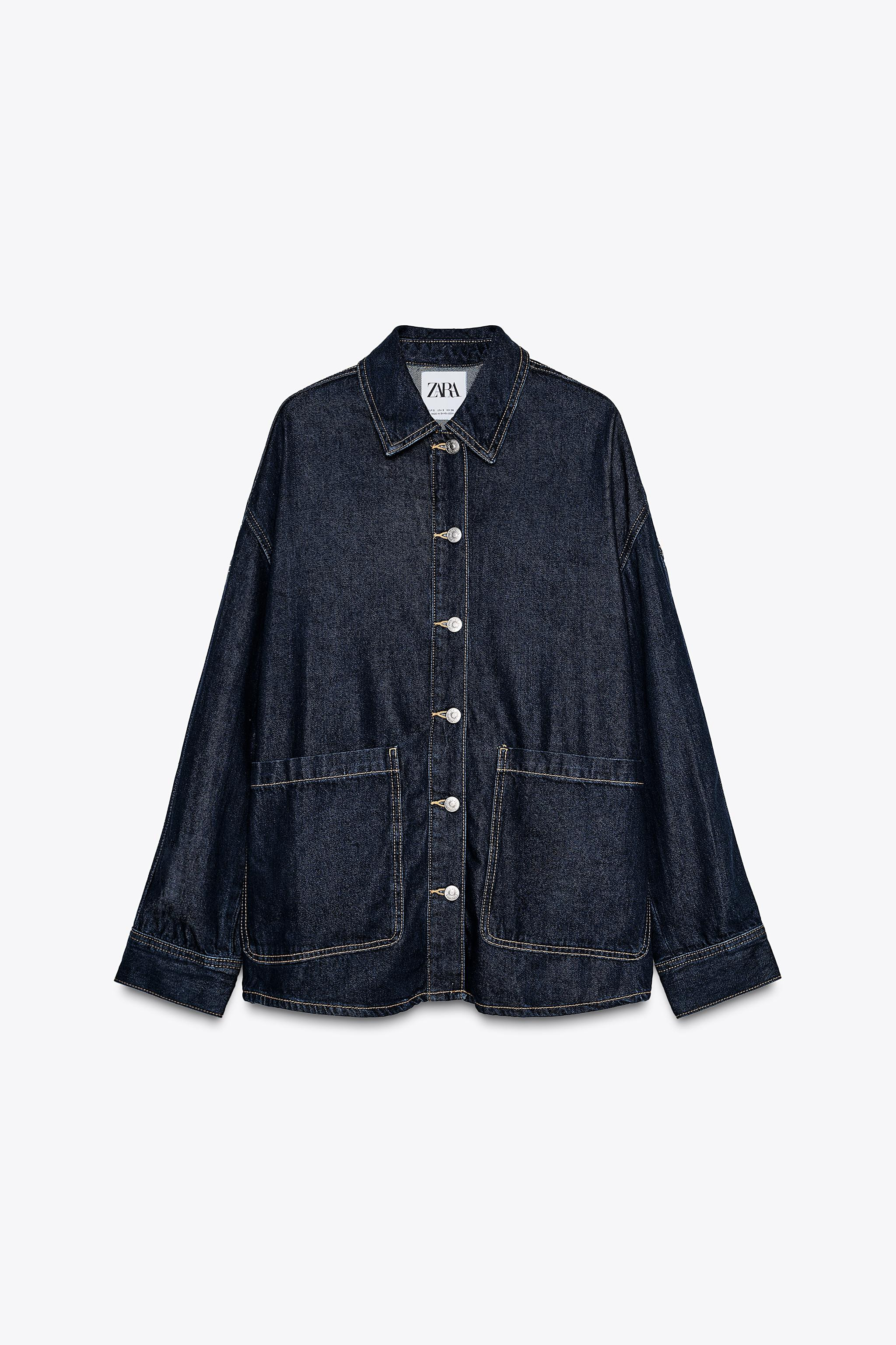 TRF OVERSIZE DENIM OVERSHIRT | Zara UK