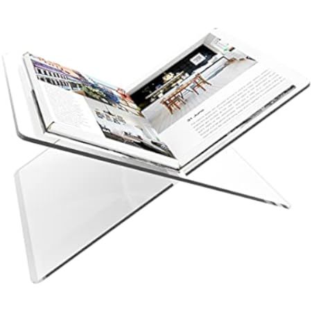 Acrylic Book Holder, 2 Pieces Clear Acrylic Open Book Display Stand Reading Book Holder for Open and | Amazon (CA)