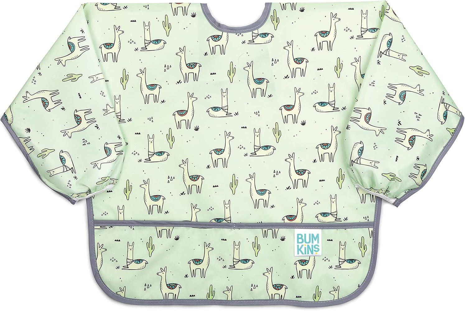 Bumkins Sleeved Bib Baby Bib, Toddler Bib, Smock, Waterproof Fabric, Fits Ages 6-24 Months | Amazon (US)