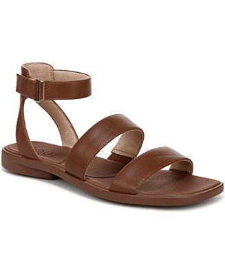 SOUL Naturalizer Women's Fiesta Ankle Strap Footbed  Flat Sandals - Macy's | Macy's