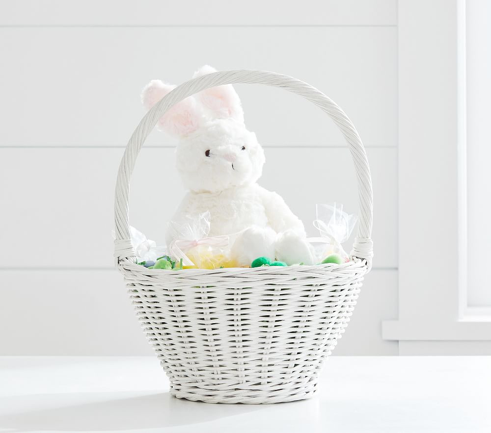 White Sabrina Small Easter Basket | Pottery Barn Kids