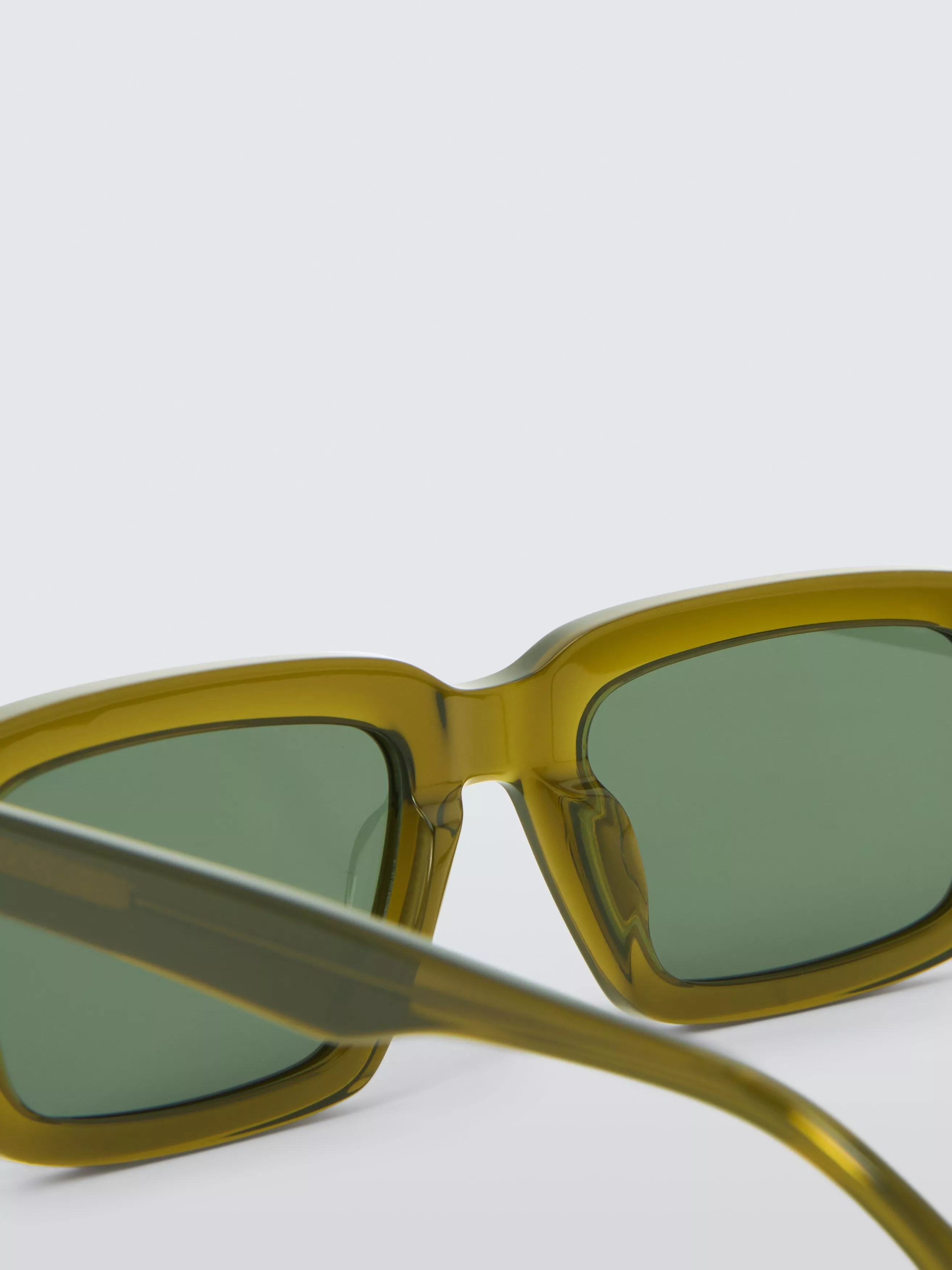 John LewisRectangular Polarised Sunglasses, Green | John Lewis (UK)