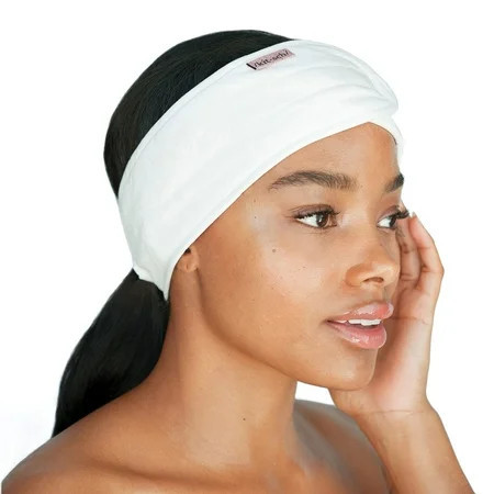 Kitsch Spa Headband - Microfiber Makeup Headband for Washing Face in White | Walmart (US)