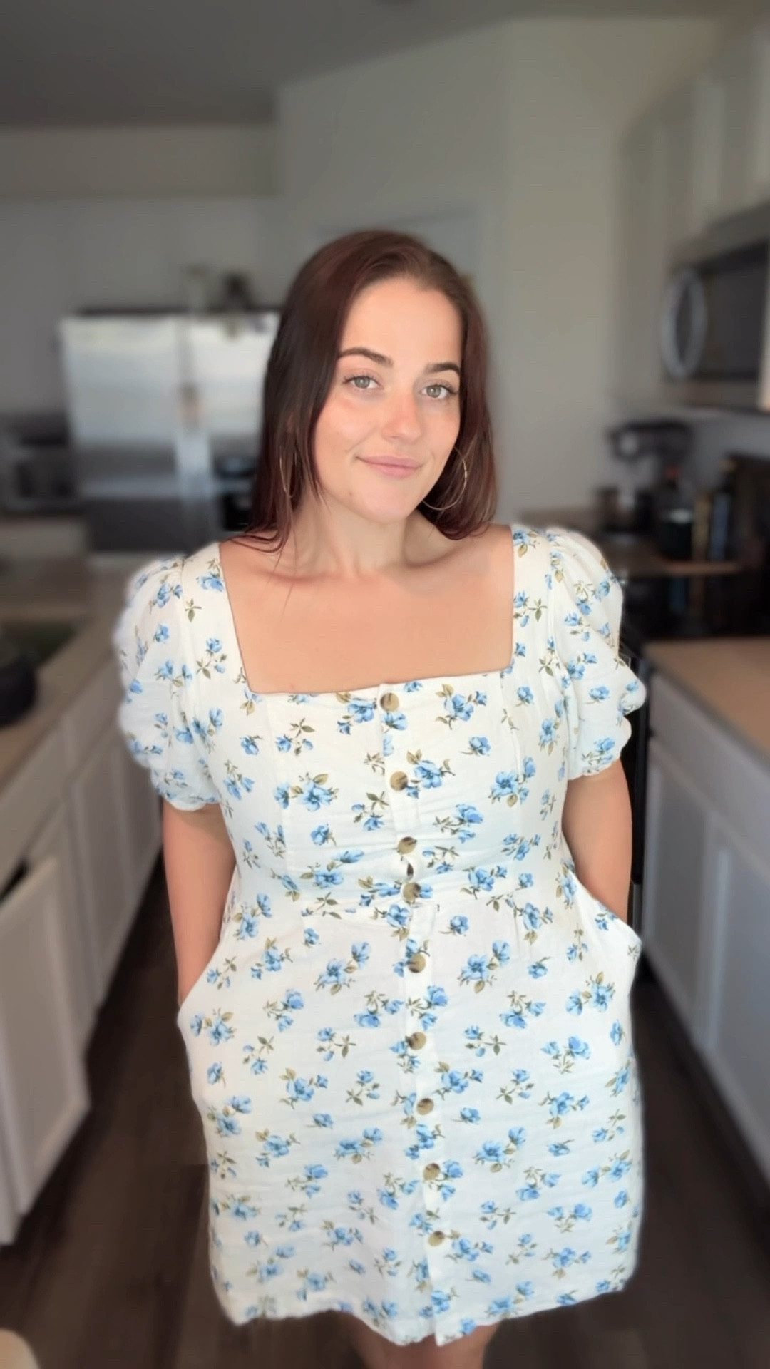 Can wear two ways AND has pockets! I am wearing a size large for reference 

#LTKSaleAlert #LTKSeasonal #LTKMidsize