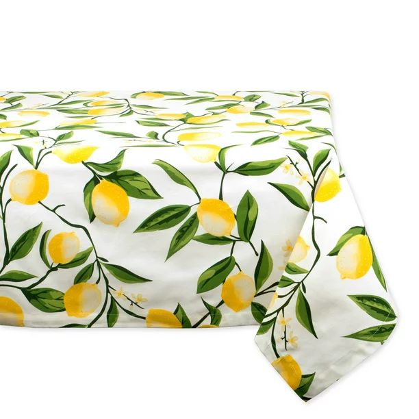 DII Lemon Bliss Print Tablecloth, 60x84", 100% Cotton | Walmart (US)