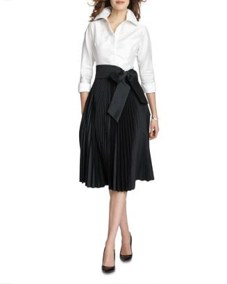 Teri Jon by Rickie Freeman
            
    
                
                    Taffeta Belted ... | Bloomingdale's (US)