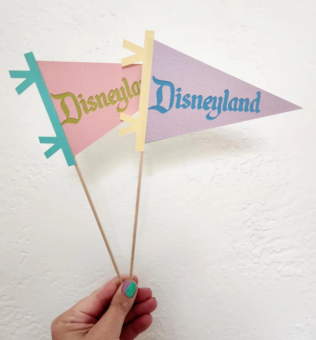 Whimsical Disneyland Pennant Flag: Party Centerpiece Decoration - Etsy | Etsy (US)