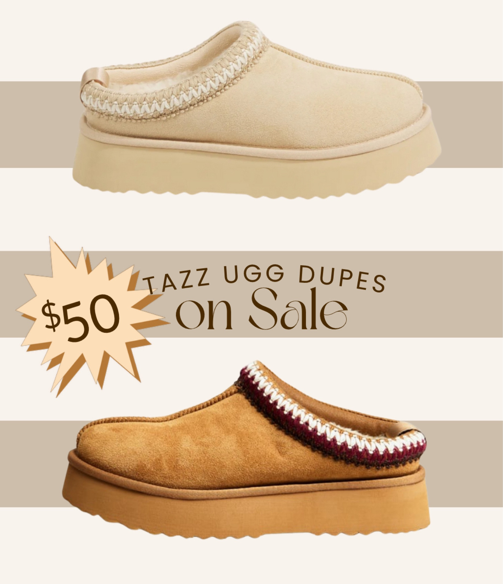 Tazz UGG Dupes on SALE right now!!! These sell out every year, so don’t wait to get them. 