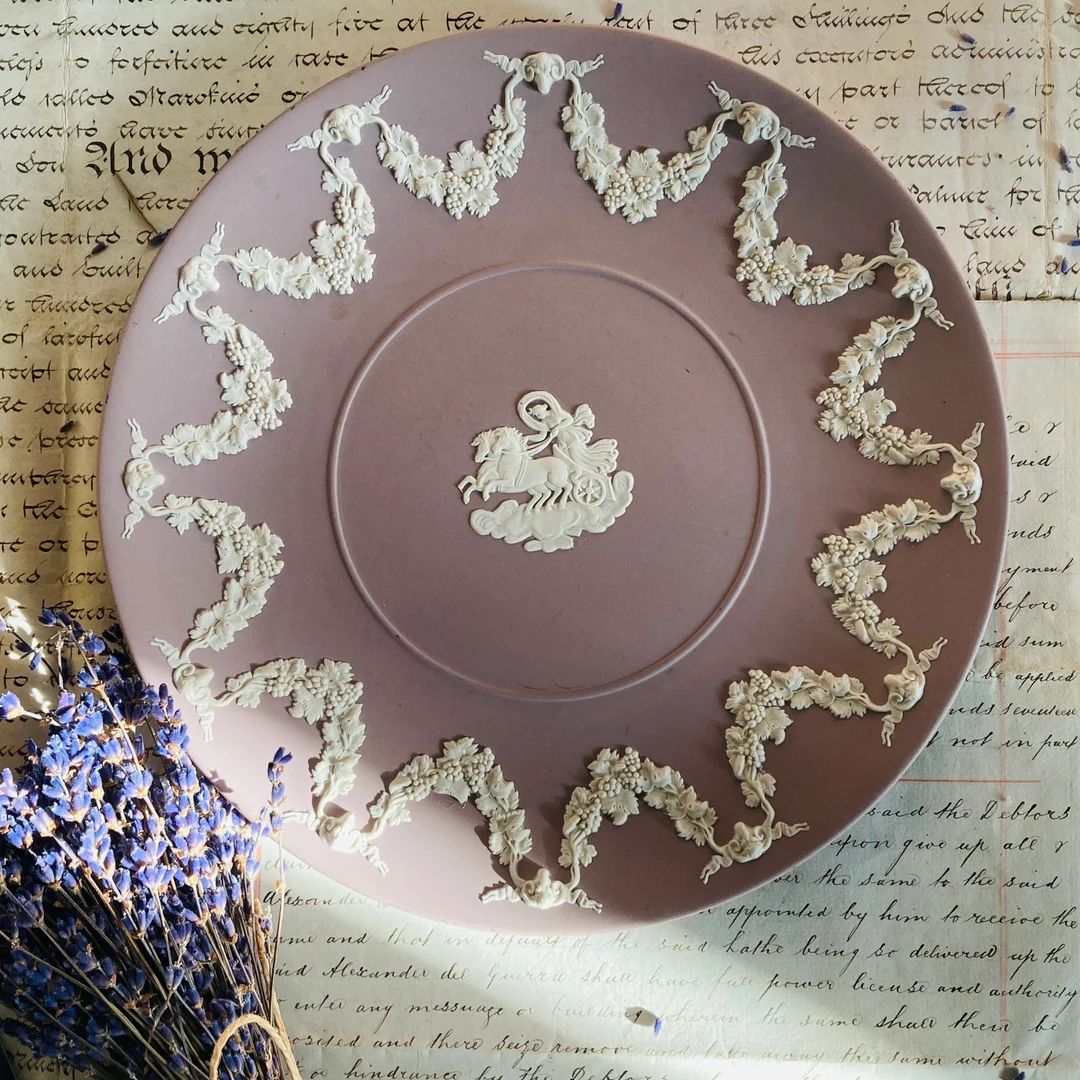 Vintage Lilac Wedgwood Jasperware Plate - Etsy Canada | Etsy (CAD)