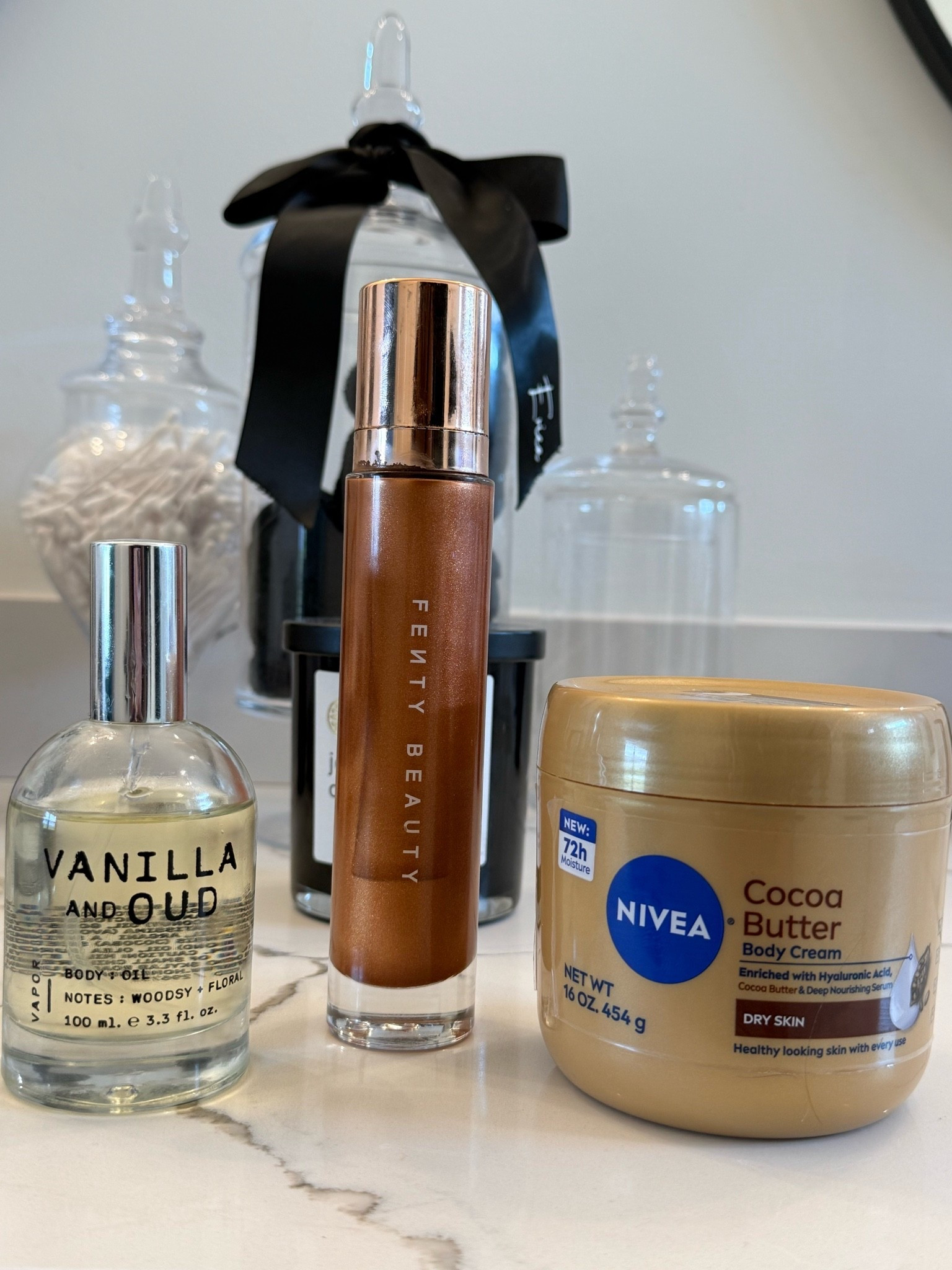 The razzle dazzle trifecta I use on my skin for a luminous glow. My body oil I can’t link as I get it from TJMaxx but really any body oil will do.

#LTKselfcare #LTKBeauty #LTKOver40