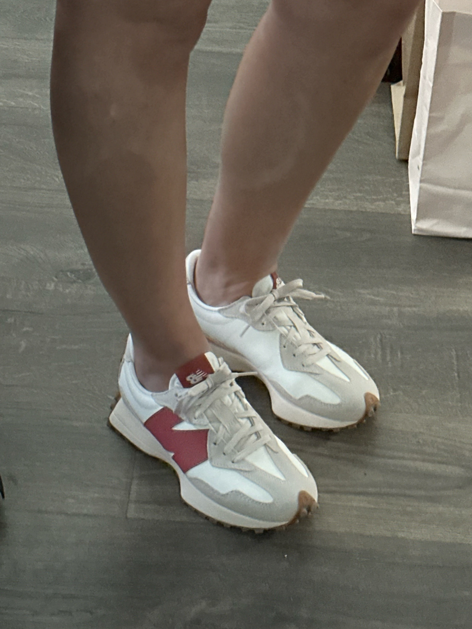 In love with these sneakers. So comfortable and fun. I love the red N! Go Bucks! New Balance 327 tennis shoes / sneakers 😍 

#LTKfindsunder100 #LTKfitness #LTKshoecrush