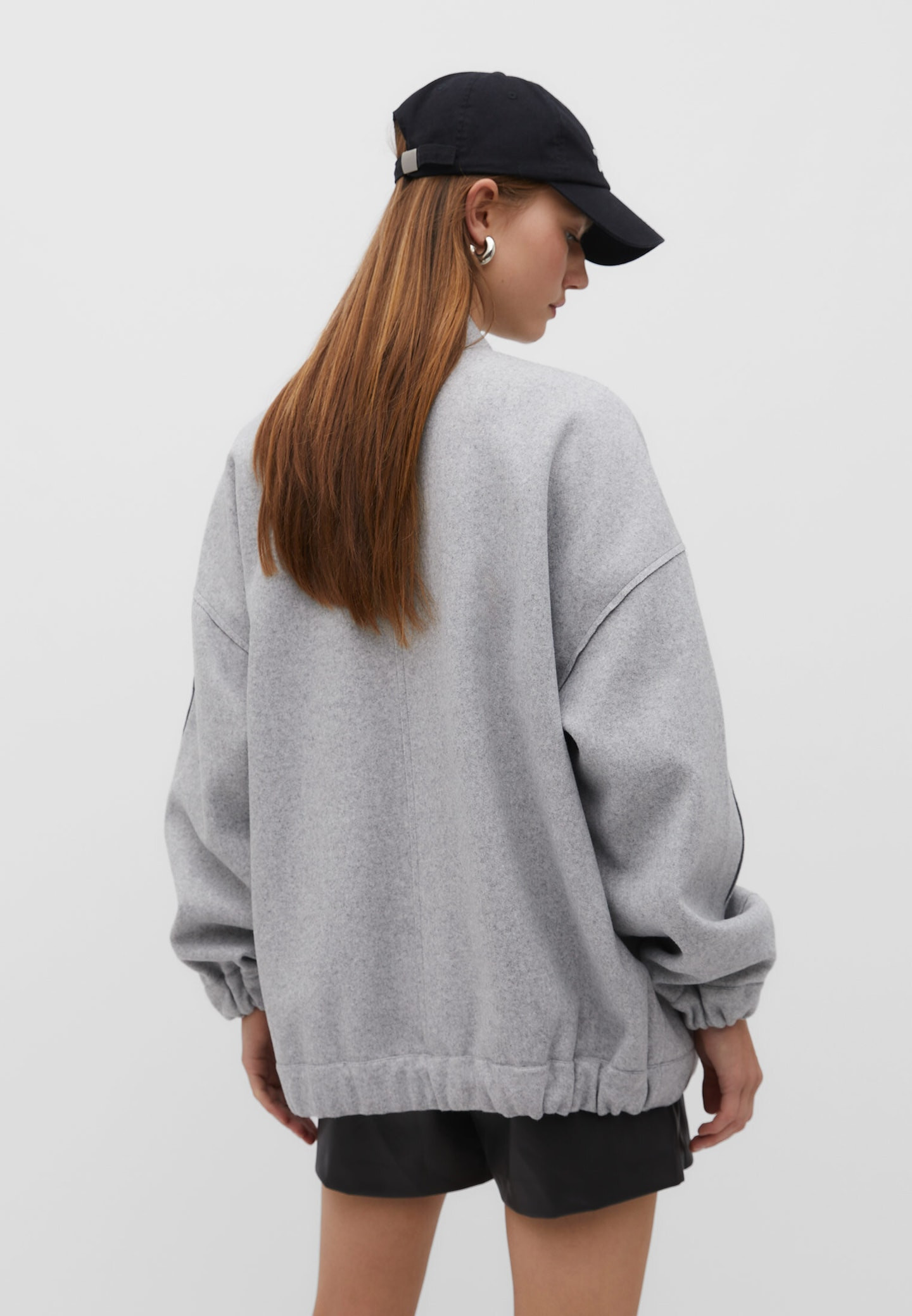 Blouson bomber oversize doux au toucher | Stradivarius (FR)