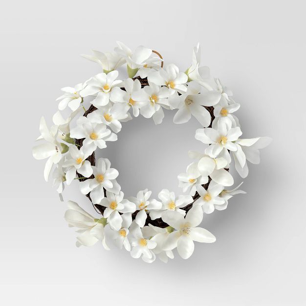White Flower Mini Wreath - Threshold™ | Target