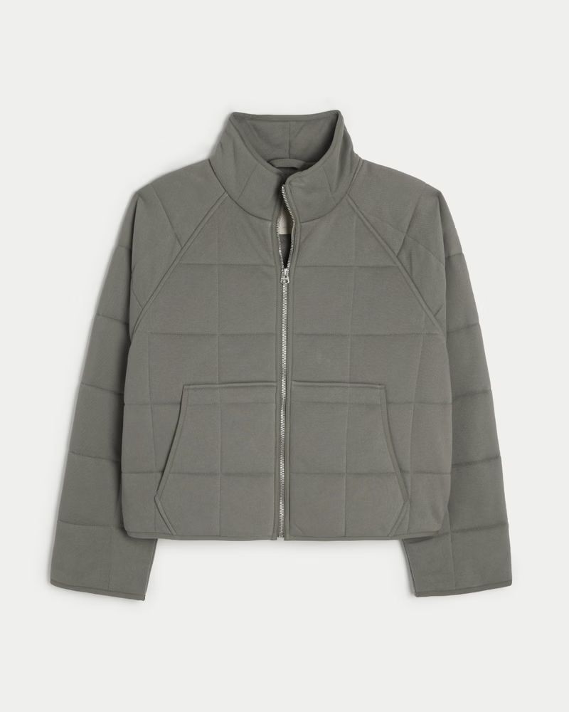 Soft Quilted Zip-Up Jacket | Hollister (US)