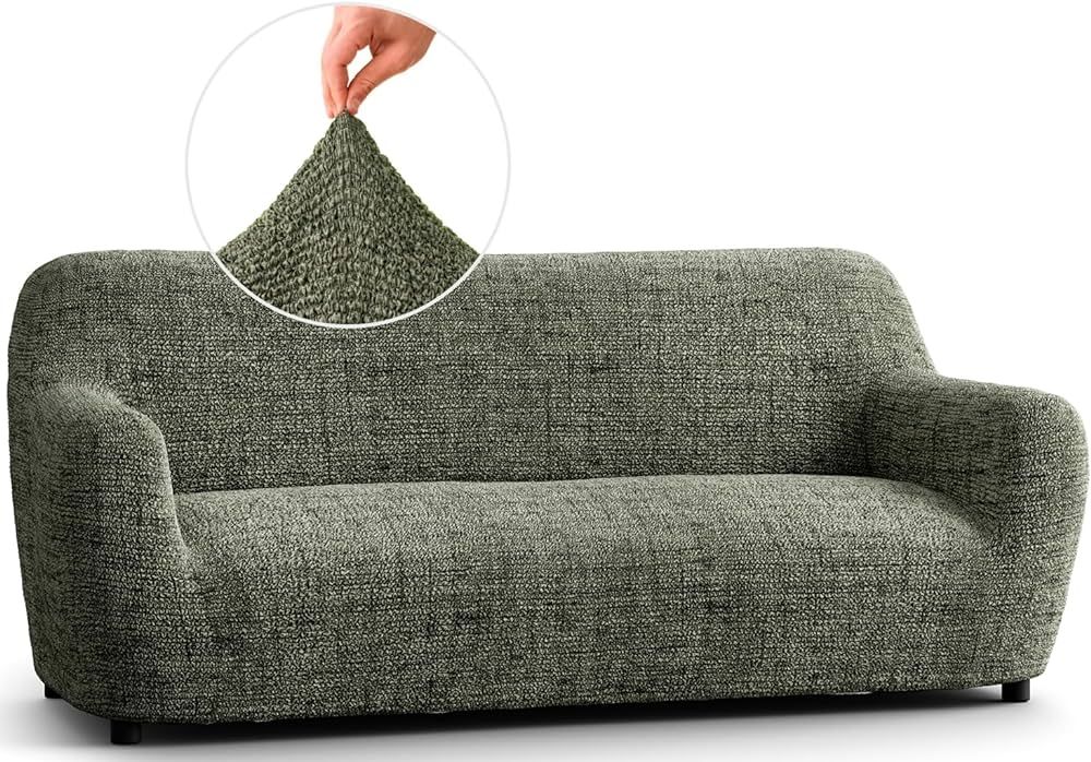 PAULATO BY GA.I.CO. Sofa Slipcover - Stretch Couch Cover - Stylish Cushion Sofa Cover - Soft Poly... | Amazon (US)