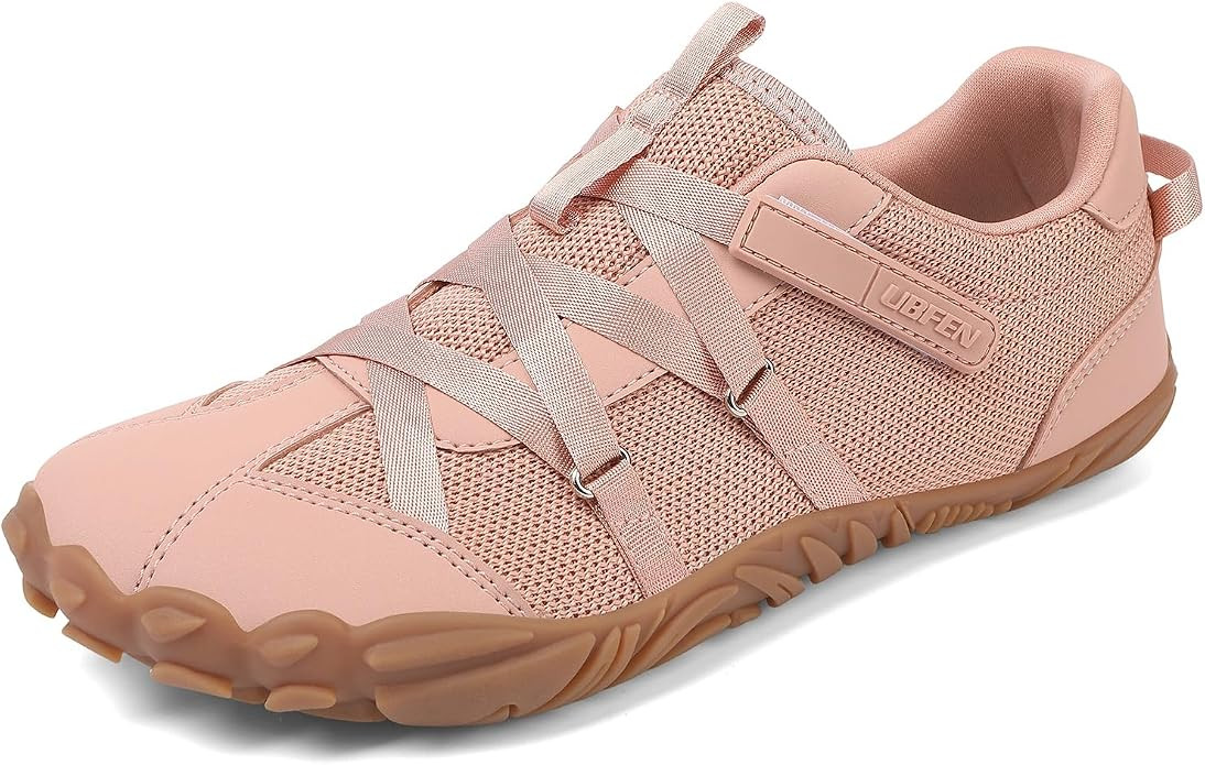 UBFEN Womens Barefoot Shoes Minimalist Wide Toe Box Zero Drop Sneakers | Hook & Loop, Ballerina S... | Amazon (US)