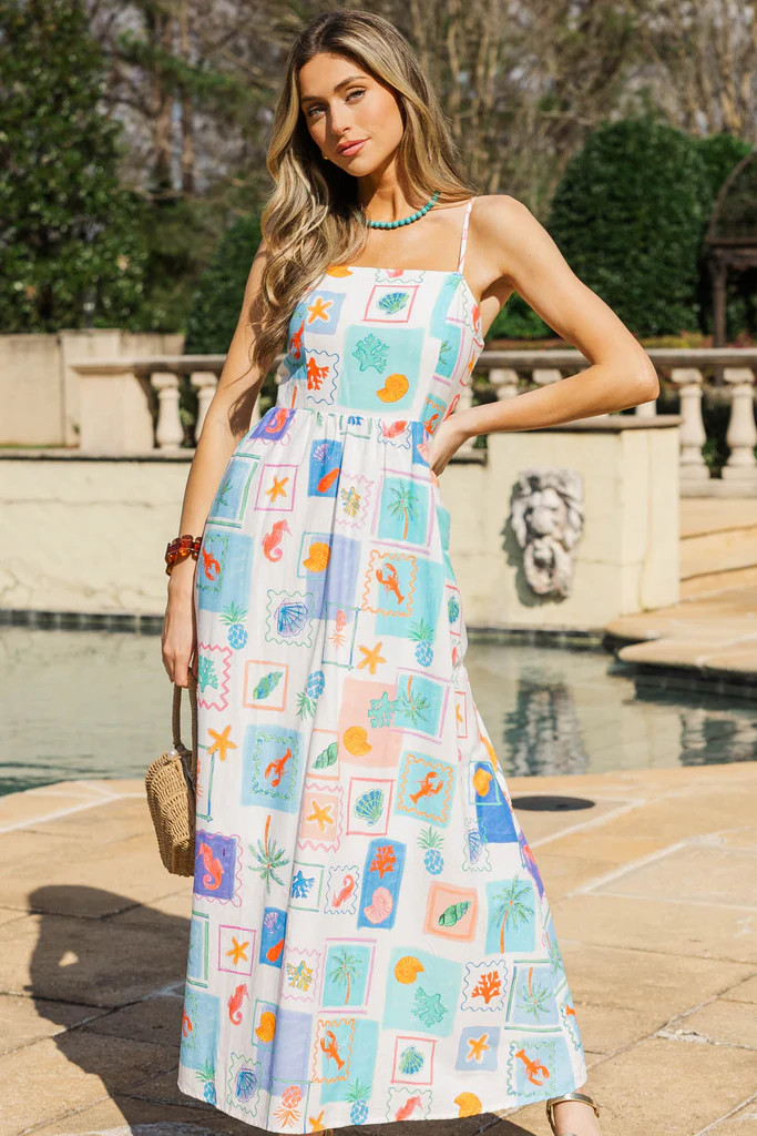 Done Right Blue Midi Dress | The Mint Julep Boutique