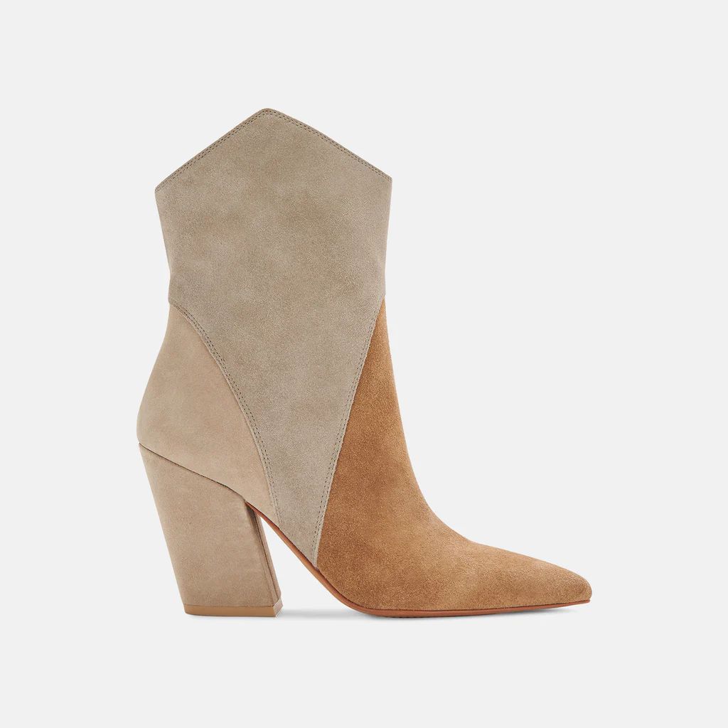 NESTLY BOOTIES TAUPE MULTI SUEDE | DolceVita.com