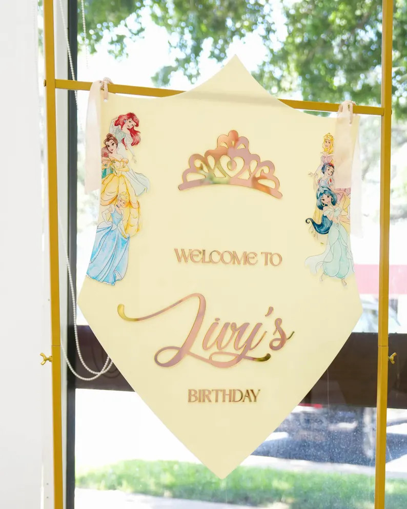 Princess Party Welcome Sign, Princess Birthday Party, Princess Theme Sign, Castle, Sign, Princess... | Etsy (US)