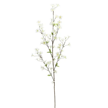 Teters Floral Summer Collection 51"" White Cherry Blossom Stem, 6 Piece | Walmart (US)