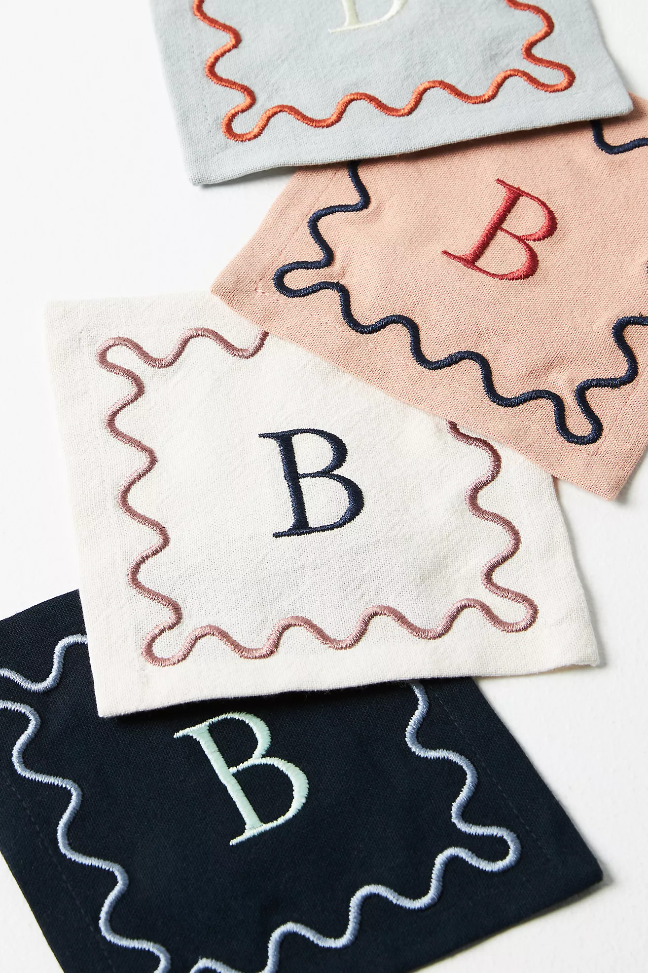 Monogram Cotton Cocktail Napkins, Set of 4 | Anthropologie (US)