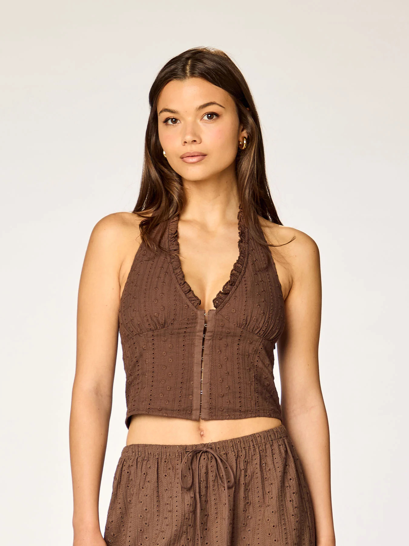 BREEZE - Halter Top • Dark Mocha | Ninety-9