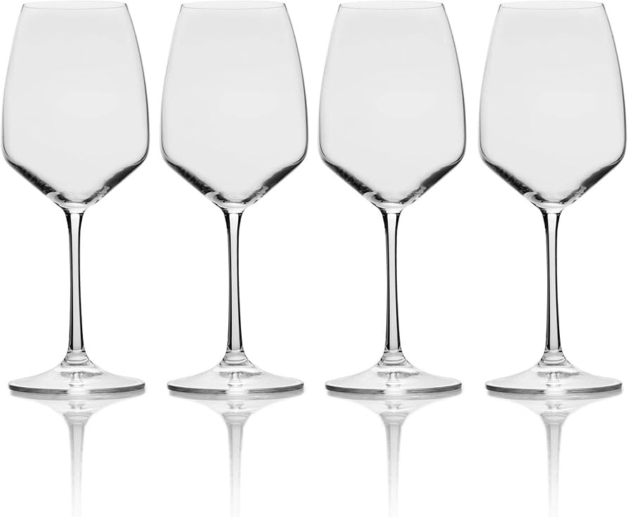 Mikasa Melody White Wine Glass, Set of 4, 15-Ounce | Amazon (US)