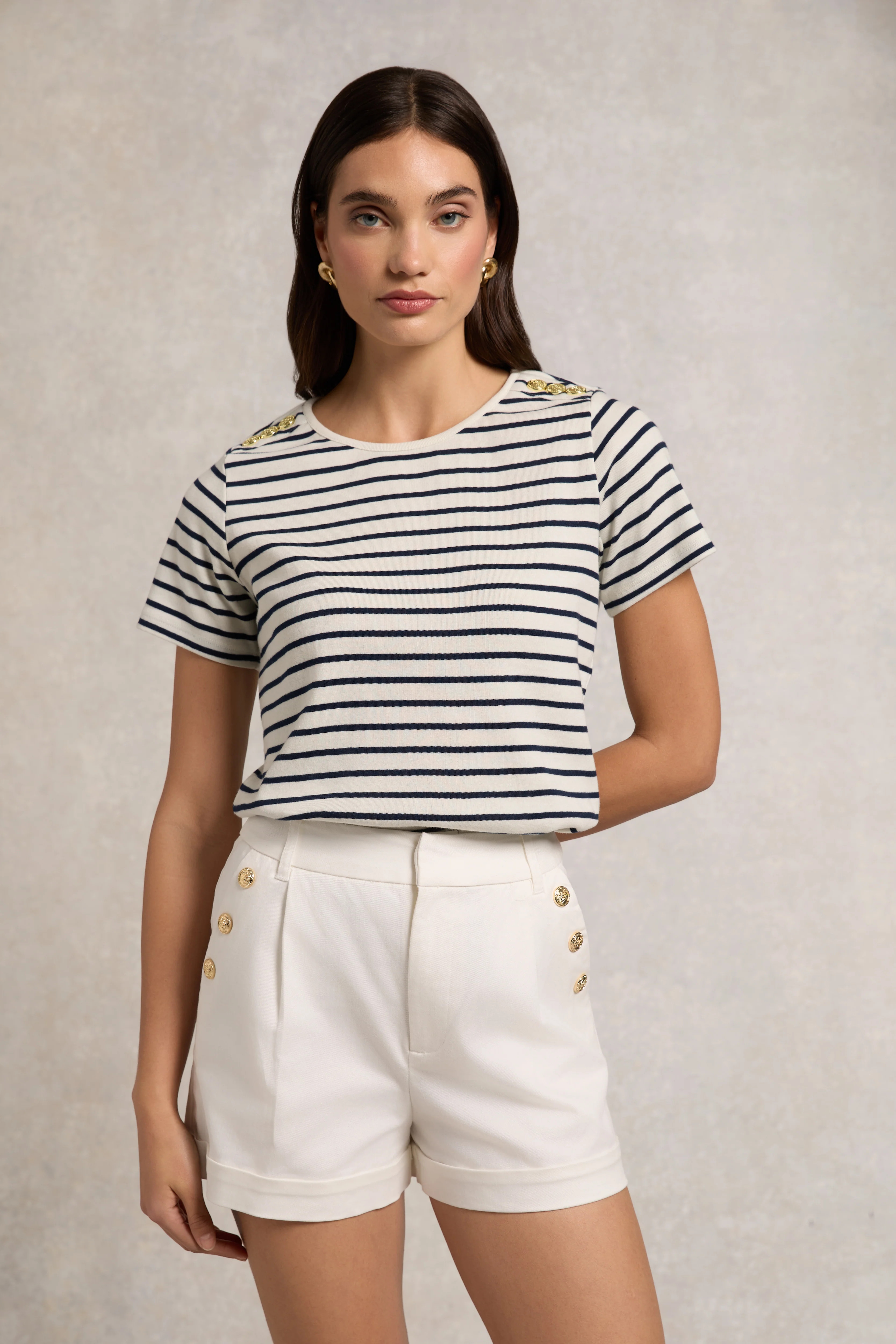 Amoria Tailored Short (White) | Holland Cooper