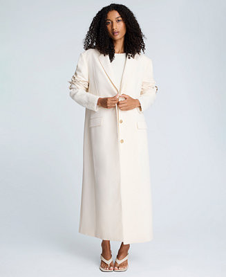 Kenneth Cole Women's Three-Button Long Tailored Coat - Macy's | Macy's