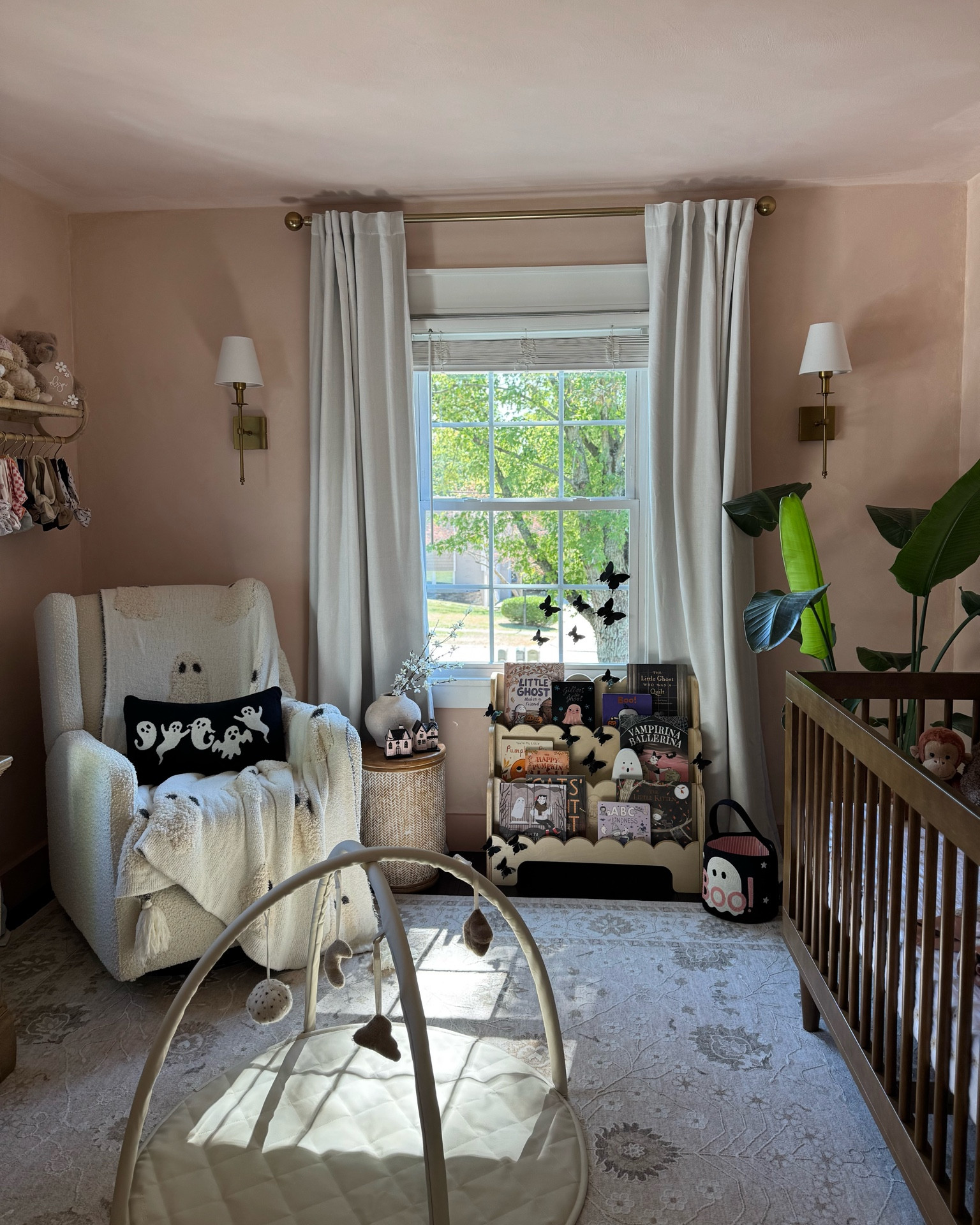 Evelyn’s room 🩷🩷 all decorated for spooky szn 👻 linking to everything I can! 

Spooky nursery, babygirl nursery, babygirl room, babygirl space, Halloween decor, scalloped bookshelf, babygirl 

#LTKHome #LTKBaby #LTKHalloween