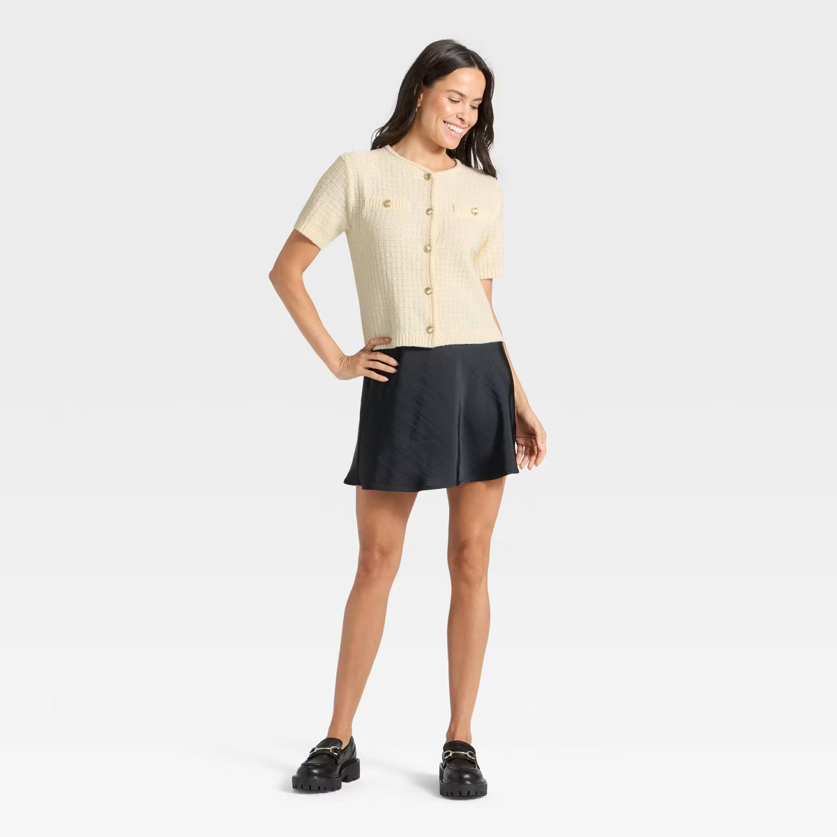 Women's Short Sleeve Lady Jacket Cardigan - A New Day™ | Target