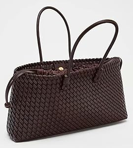 2 Pcs Slouchy PU Leather Woven Tote Bag Women Underarm Shoulder Satchel Bag Hobo Bags Crossbody P... | Amazon (US)