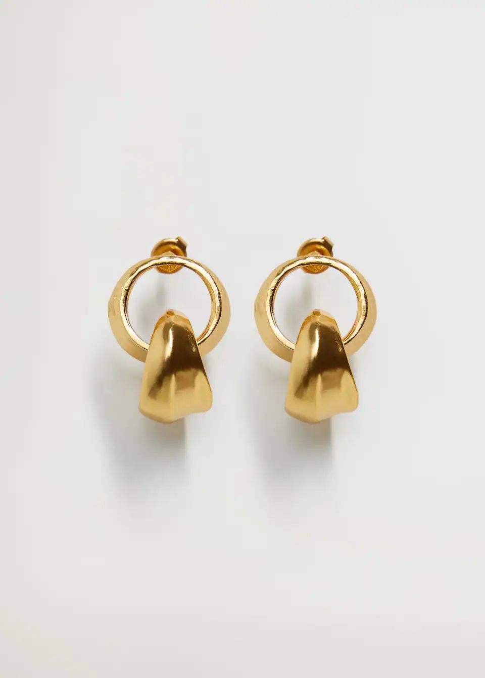 Hoop pendant earrings | MANGO (US)