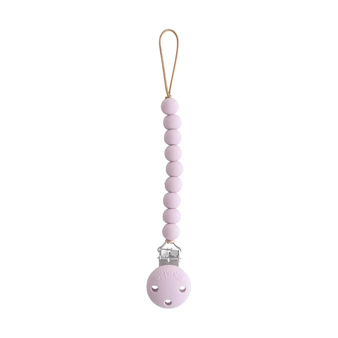 mushie 100% Silicone Baby Pacifier Clip BPA Free | Hera (Soft Lilac) | Amazon (US)