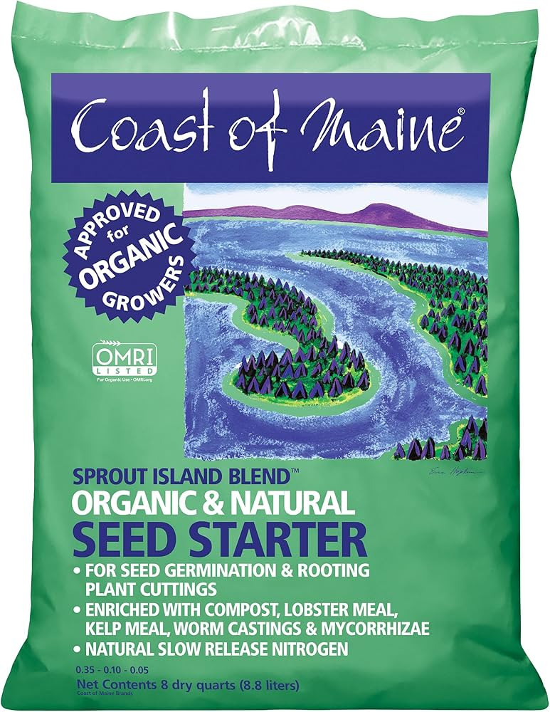 Coast of Maine (8qt) Sprout Island Blend, Organic & Natural Seed Starter for Seed Germination & R... | Amazon (US)