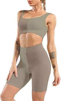 OLCHEE Women's 2 Piece Workout Outfit - Seamless Legging and Sports Bra Yoga Set | Amazon (US)