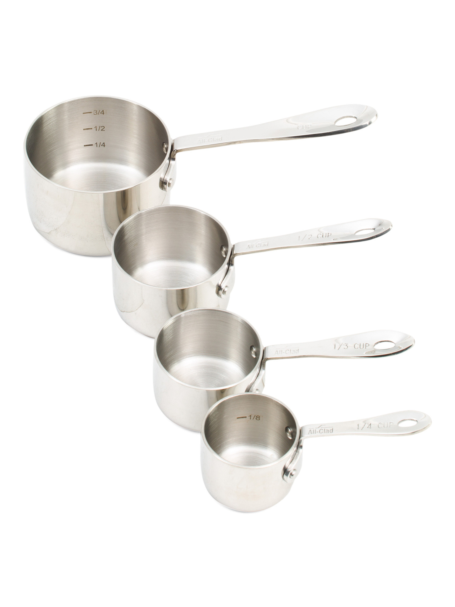 4pc Stainless Steel Measuring Cups Set Slightly Blemished | Marshalls