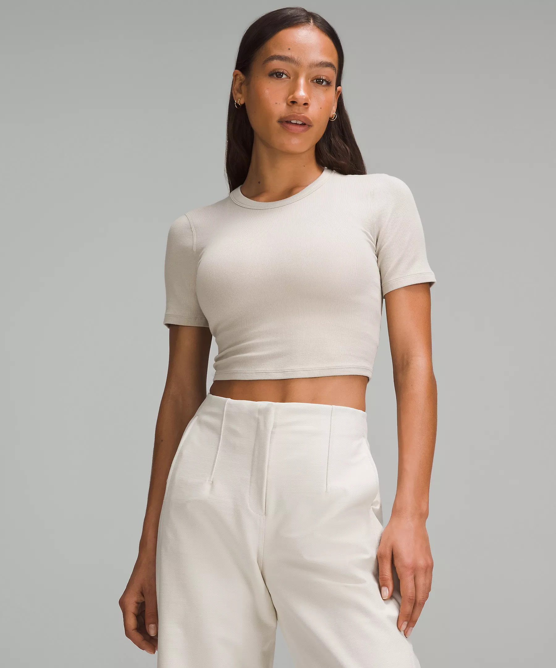 Hold Tight Straight Hem Cropped T-Shirt | Women's Short Sleeve Shirts & Tee's | lululemon | Lululemon (US)