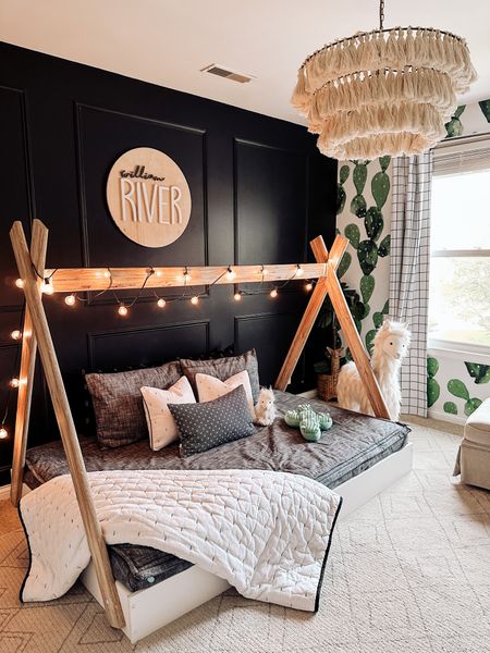 Whoever said a boys bedroom couldn’t be boho is seriously disturbed 🦙 Loved this llama and cactus theme for my seconds son’s nursery. I love it even more as his big boy room 🙌🏼 Everything linked in my ltk.it #kidsroom #homedecor #interiordesignideas #interiordesign #homedecoraccount #momlifestyle #springaesthetic  

#LTKhome #LTKfamily #LTKkids