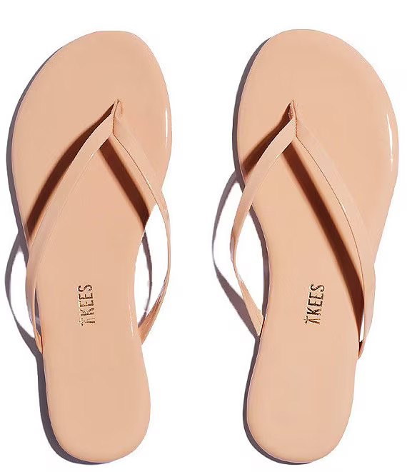 TKEES Lilly Glosses Patent Leather Thong Sandals | Dillard's | Dillard's