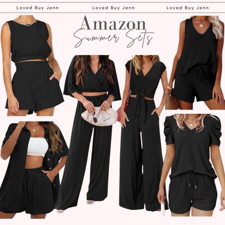 2 piece sets make putting outfits together so easy! These are new for summer and can be dressed up or down!

2 piece set two piece set summer outfit black outfit short set pants set crop top 

#LTKfindsunder50 #LTKover40 #LTKU