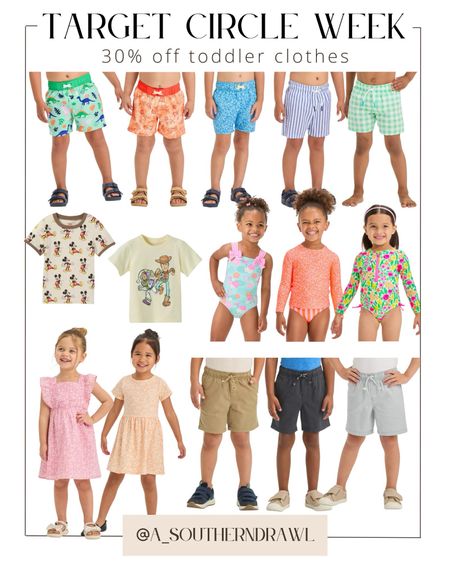 Target circle week toddler clothes! 30% off toddler swim, dresses, shorts, and more

#LTKsalealert #LTKkids #LTKxTarget
