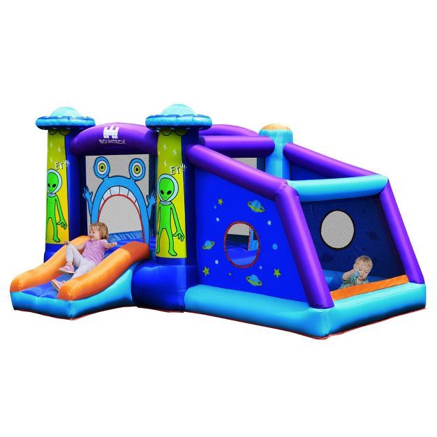 Costway Inflatable Bounce House Alien Bouncer Kids Jump Slide Ball Pit Without Blower | Target