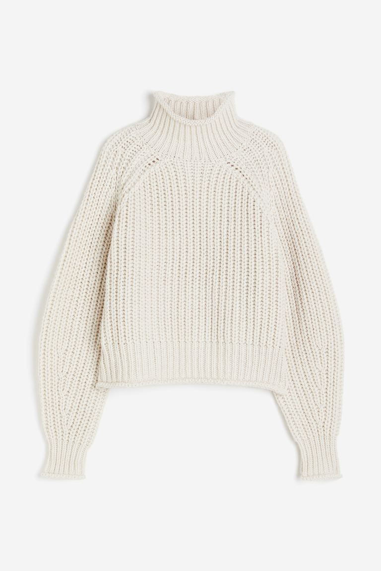 Knit Sweater - Light taupe - Ladies | H&M US | H&M (US + CA)