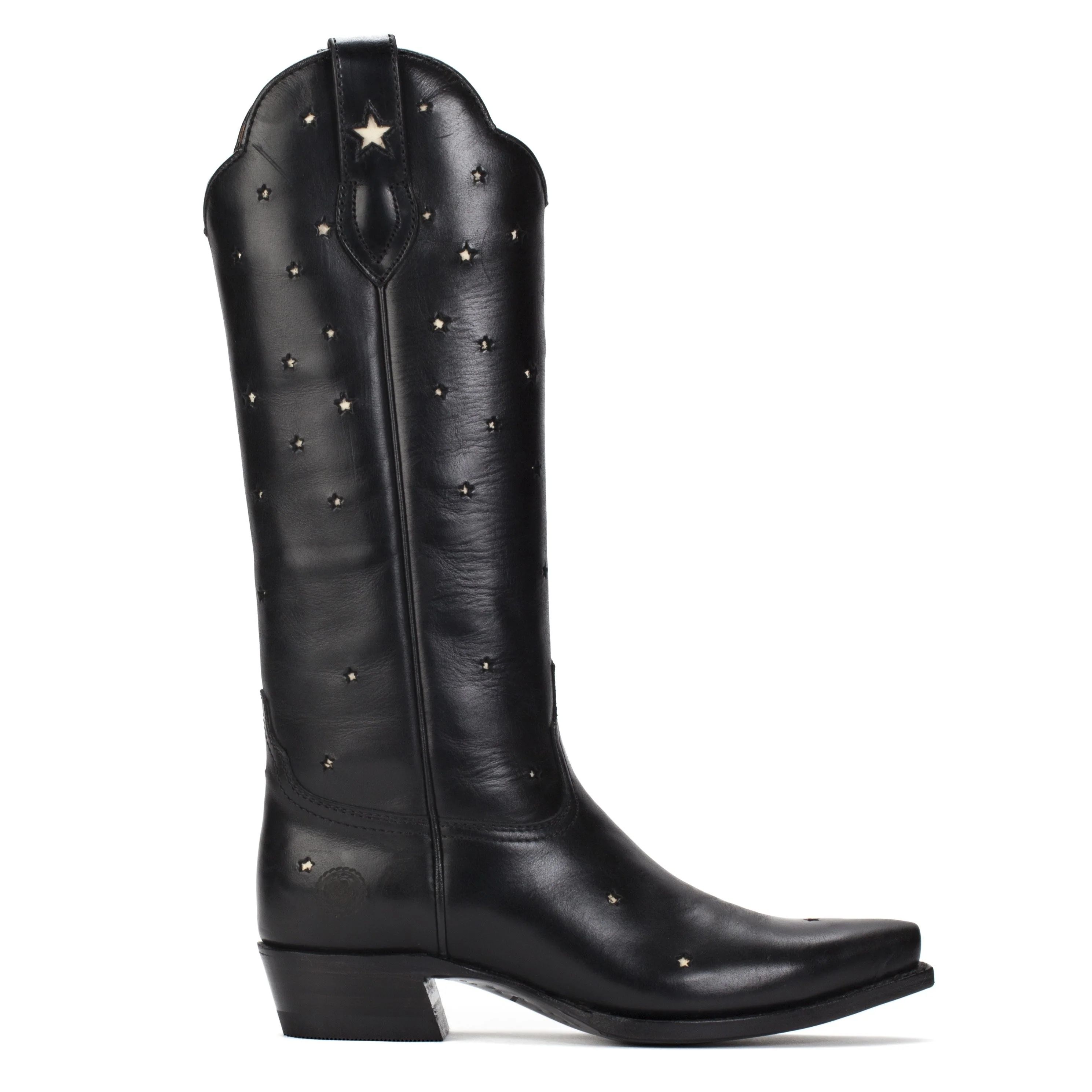 Womens Presidio Black - Tall Shaft Cowboy Boots - Ranch Road Boots™ | Ranch Road Boots