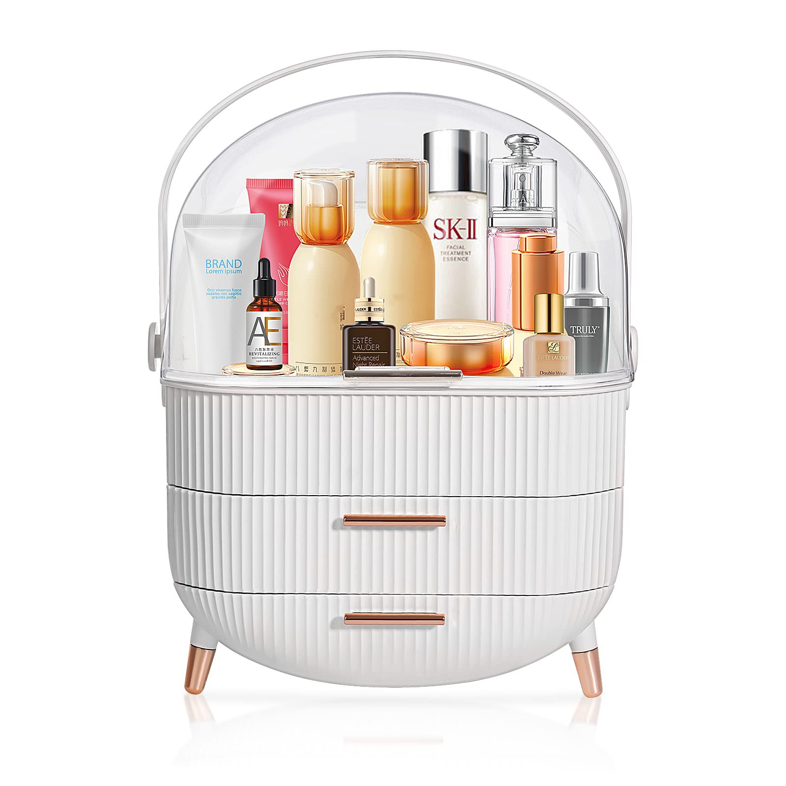 Makeup Organizer for Vanity,Cosmetics Organizer for Skin Care,Ideal Back to School Gift for Daugh... | Amazon (US)