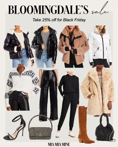 Bloomingdale’s Black Friday sale
Take 25% off holiday outfits, winter coats, Sam. Puffer jackets, Anine bing bags and more 



#LTKunder100 #LTKCyberweek #LTKsalealert
