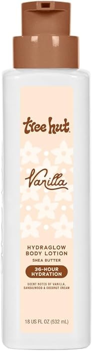 Tree Hut Hydraglow Body Lotion Vanilla, Hydrating & Nourishing Daily Body Moisturizer for Smooth,... | Amazon (US)