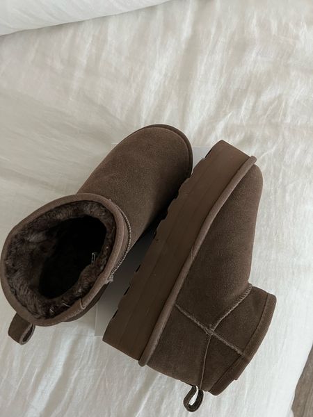 Ugg platform dupes-authentic suede
I ordered 1/2 size down 
Linked a couple other dupe options if you’re size is sold out in the Cushionaire brand 

#LTKsalealert #LTKshoecrush #LTKfindsunder100