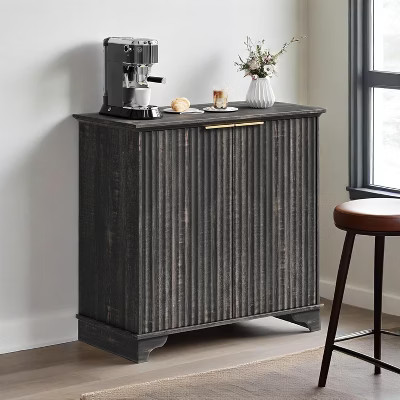 coucheta Fluted Sideboard Buffet Cabinet with Storage, Modern Wood Accent Cabinet with Shelves, C... | Target